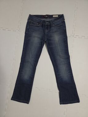 Guess Dark Blue Bootcut Jeans with Faded Panels